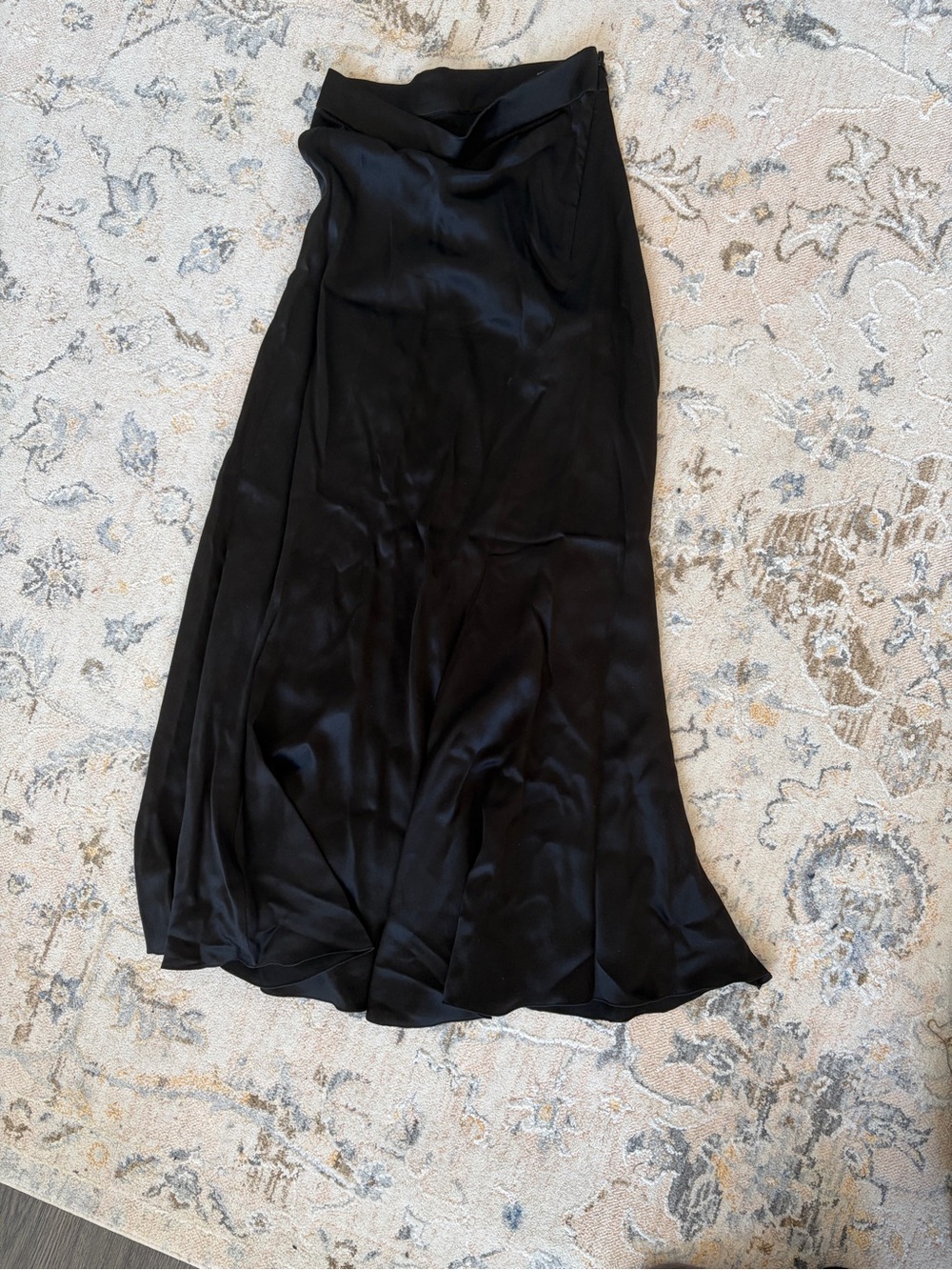 Alberta Ferretti Satin Bias Skirt
